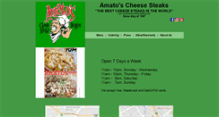 Desktop Screenshot of amatoscheesesteaks.com